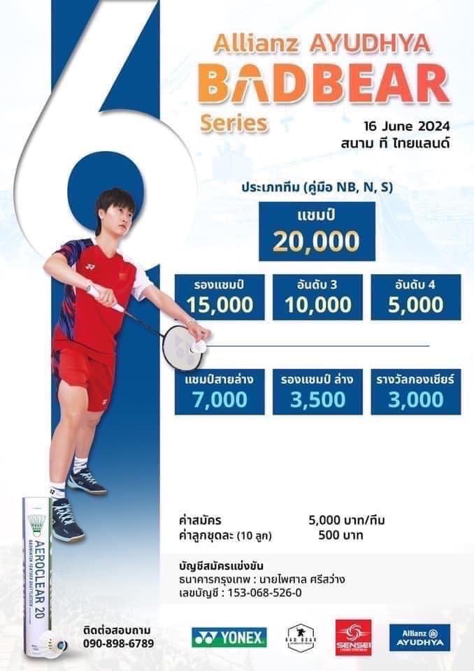 BADBEAR SERIES (ประเภททีม NB,N,S)