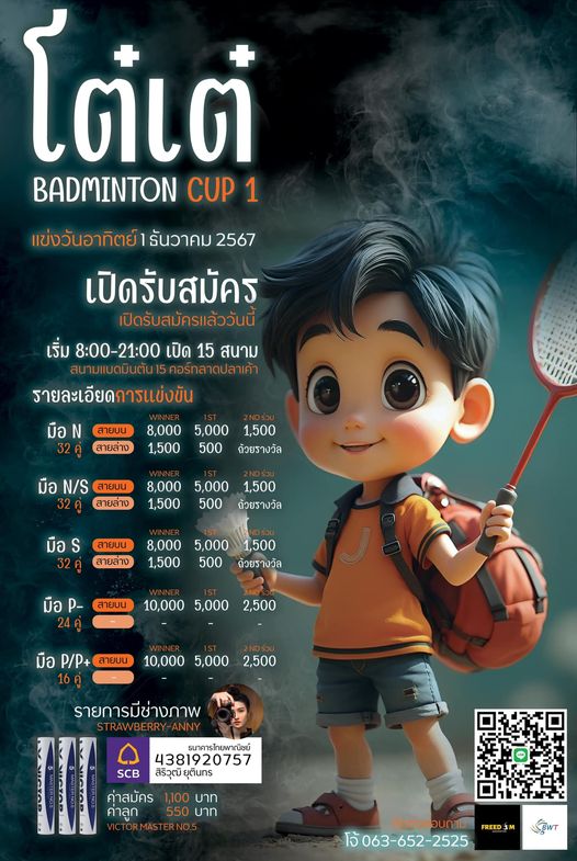 รายการ โต๋เต๋แบดมินตันคัพครั้งที่ 1